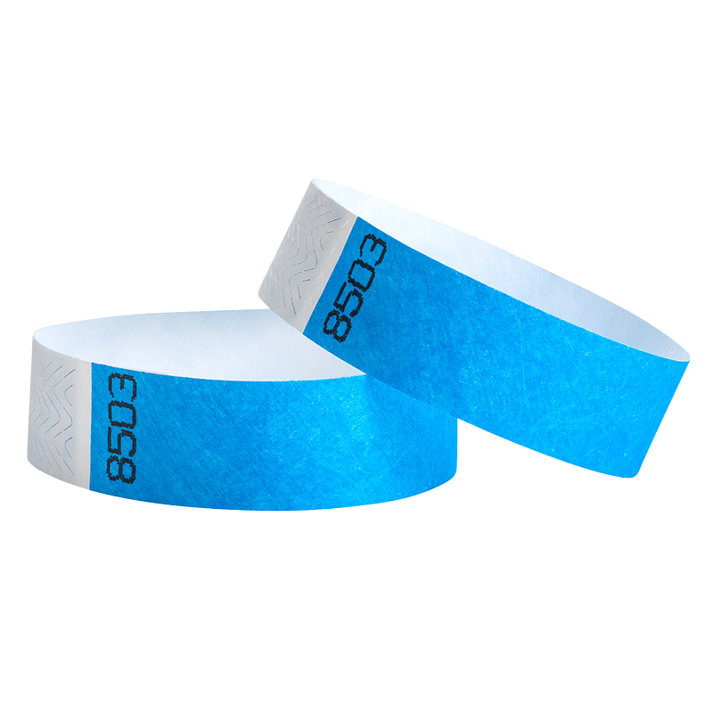 One time use Tyvek wristbands