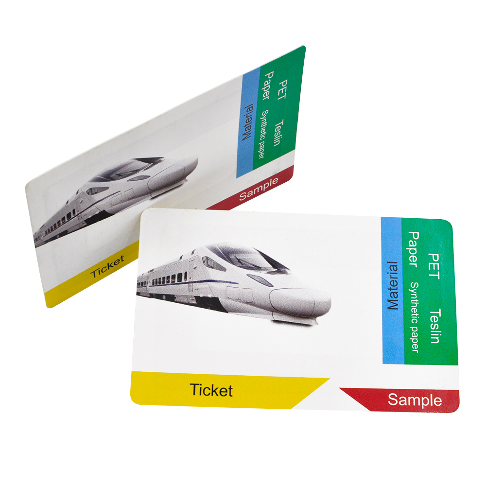 Eco-friendly Fudan IC F08 RFID ticket card for HSR and plane