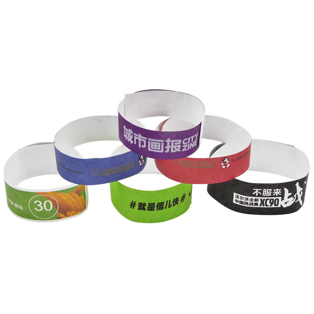 TK01 RFID NFC Sports Tyvek Wristband Disposable Tyvek Bracelets