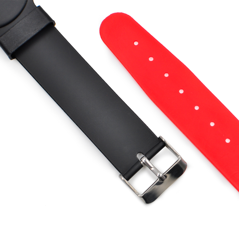 PVC02 RFID Soft PVC Wristband Adjustable Watch Button Bracelets