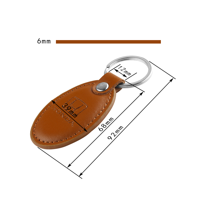 PG06 RFID  leather Key Fob Waterproof Key Tag For access control