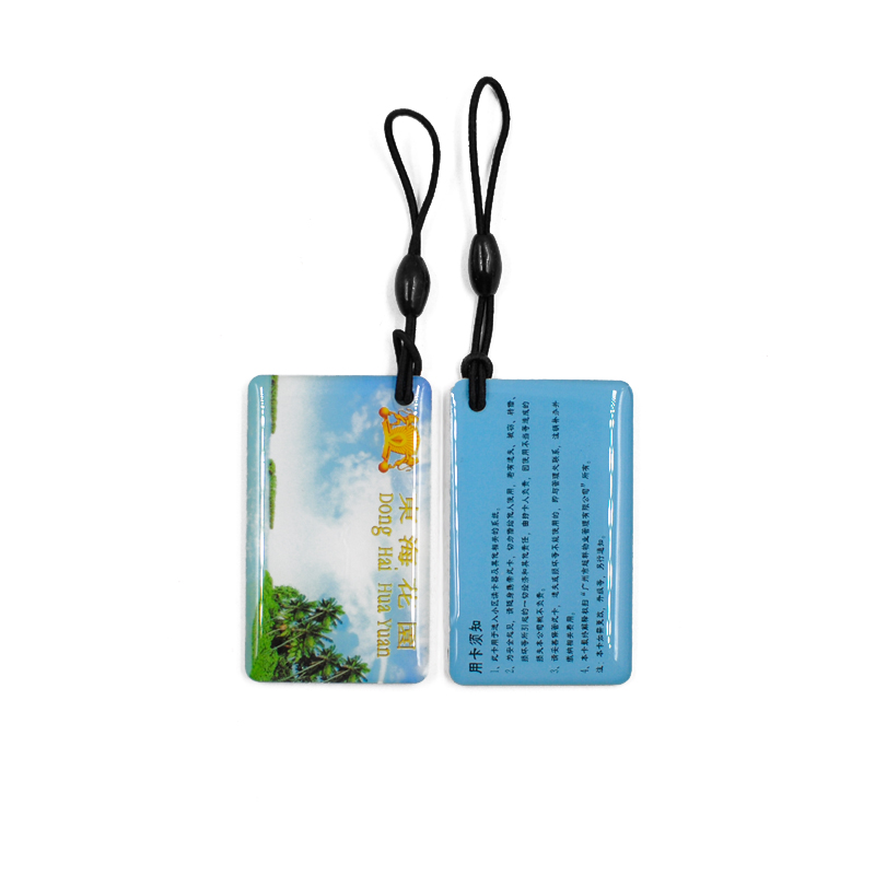 RFID Crystal Epoxy Key fob NFC Card Waterproof key chain key holder for Access control,Payment
