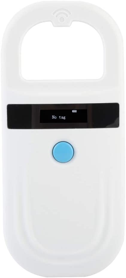Animal Chip ID Scanner, Microchip Reader Scanner with OLED Display Screen, Supports FDXB (ISO11784 / 11785) for Management, Resource Management, etc
